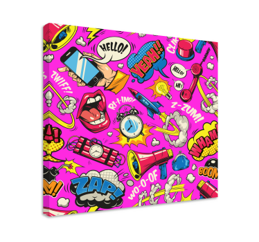 Ljus tecknadcanvas tavla konst - Tenstickers