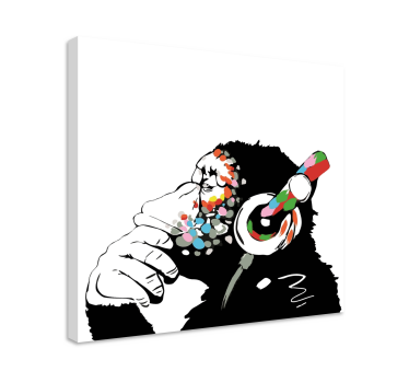Mono banksy música musikcanvas tavla canvas tavla - Tenstickers