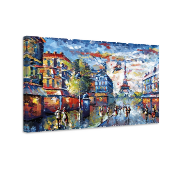 Paris bohemisk konst akvarell stilcanvas tavla konst - Tenstickers
