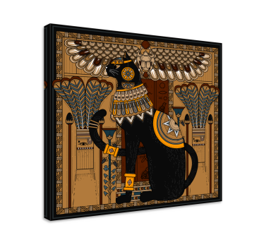 Egyptisk katt vägg konstcanvas tavla - Tenstickers