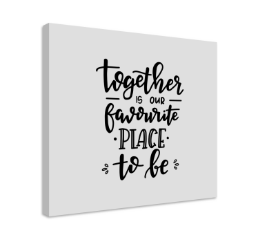 Tillsammans inspirerande kanvastryck - Tenstickers