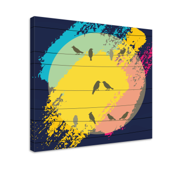 Målarband och canvas tavla för fågelduk - Tenstickers