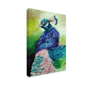 Färgglada kalkon fåglar fågelcanvas tavla canvas tavla - Tenstickers