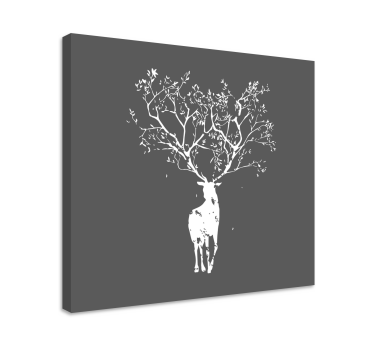 Träd stagcanvas tavla tryck - Tenstickers