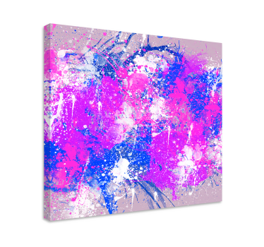 Abstrakt konst färger stänk canvas konst - Tenstickers