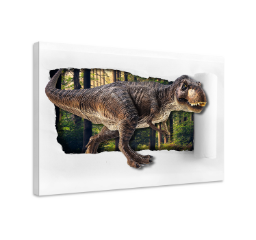 3d dinosaurie canvas tavla - Tenstickers