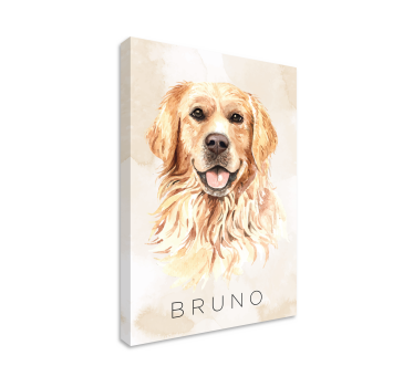 Gyllene hund canvas bilder - Tenstickers