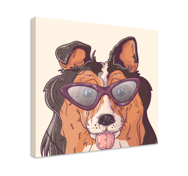 Kavas hundar hund med solglasögon - Tenstickers