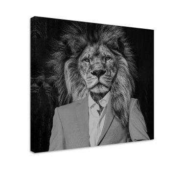 Mister lyon animal canvas - Tenstickers