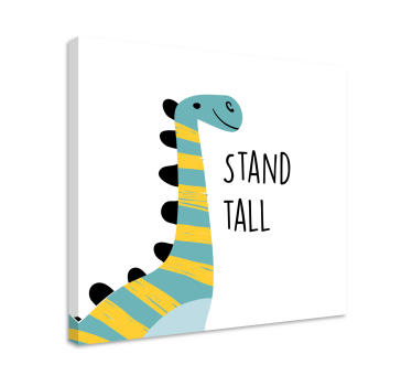 Kanvas dinosaurie glad dinosaur - Tenstickers