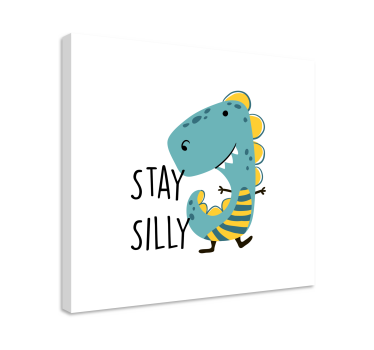 Kanvas dinosaurie var alltid tokig dinosaur - Tenstickers