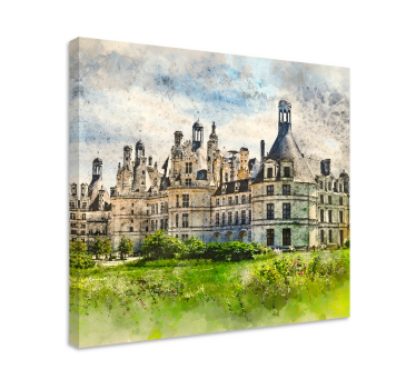 Fransk slottcanvas tavla konst - Tenstickers