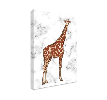 Kanvas djur giraff står stolt - Tenstickers