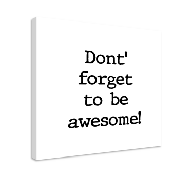 Kanvas citat inspirerande fras - Tenstickers