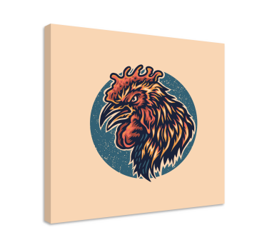 Arg tupp fågelcanvas tavla canvas tavla - Tenstickers