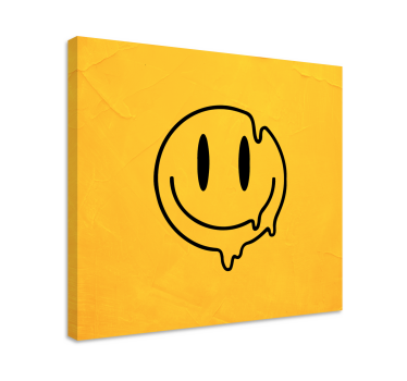 Flytande smiley ikoncanvas tavla konst - Tenstickers