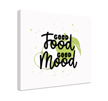 Roligt citat med gröna frukter canvas tavla citat tryck - Tenstickers