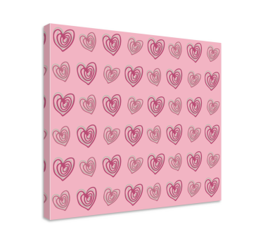 Motiverande kanvas med hjärtformad design - Tenstickers