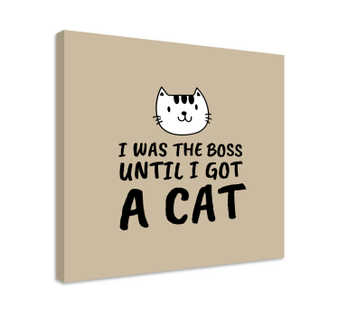 Jag var en chef roliga citat canvas tavla citat canvas tavla - Tenstickers