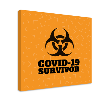 Covid survivor rolig design canvas tavla citat canvas tavla - Tenstickers