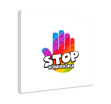 Kanvas citat stoppa homofobi - Tenstickers