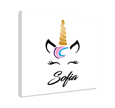 Skräddarsydda unicorn anpassningsbara kanfavtryck - Tenstickers