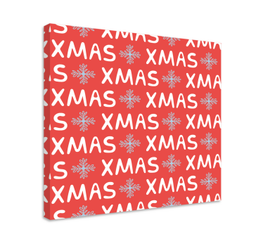 Kanvas andra texter julsnöflingemönster - Tenstickers