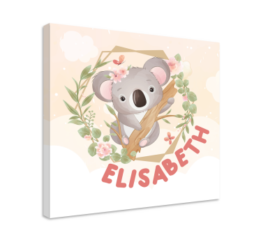 Personlig koala Kanvas djur - Tenstickers