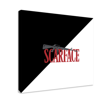 Film bild scarface med text canvas tavla citat canvas tavla - Tenstickers
