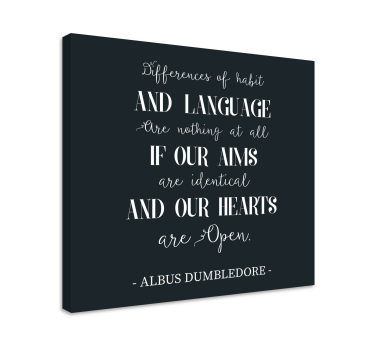 Dumbledore love quote canvas tavla citat tryck - Tenstickers