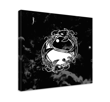 Yin yang balance fish zen canvasprints - Tenstickers