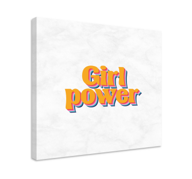 Flicka makt citat med blommor canvas tavla citat canvas tavla - Tenstickers