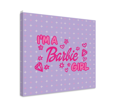 Jag är en barbie flicka citat väggkonsttryck - Tenstickers