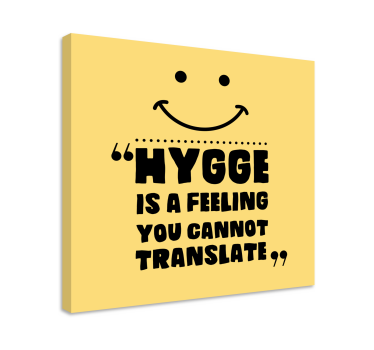 Kanvas citat hygge är känsla - Tenstickers