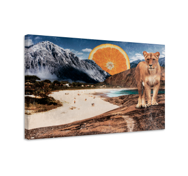 Surrealistiskt landskap djurduk - Tenstickers