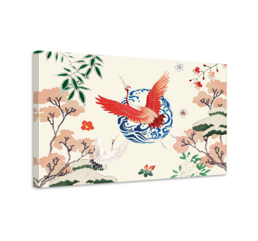 Chinoiserie vintage väggtryck - Tenstickers