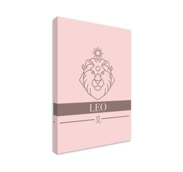 Kanvas abc och bokstäver leos zodiaksymbol - Tenstickers
