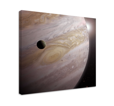 Kanvas dinosaurie jupiters kosmiska dans - Tenstickers