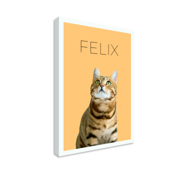 Minimalistisk vattenfärgläggerdjursporträtt canvas - Tenstickers
