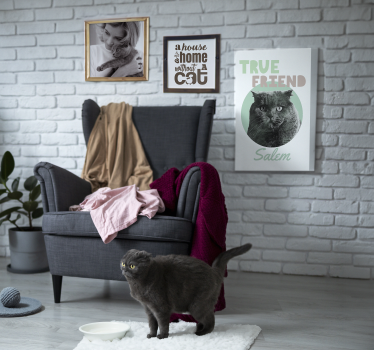 En riktig vän Personlig kanvas - Tenstickers
