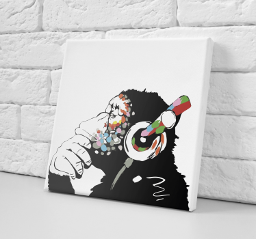 Mono banksy música musikcanvas tavla canvas tavla - Tenstickers