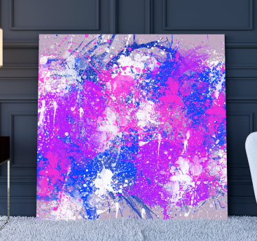 Abstrakt konst färger stänk canvas konst - Tenstickers
