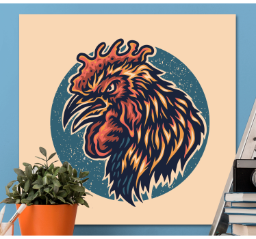 Arg tupp fågelcanvas tavla canvas tavla - Tenstickers