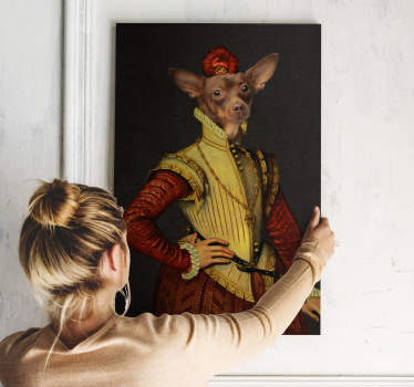 Aristokrat hund porträtt canvas bilder - Tenstickers