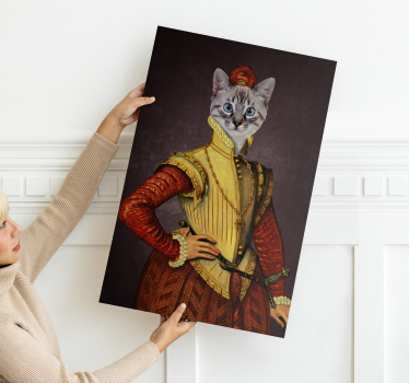 Aristokratkatter katt inramadcanvas tavla - Tenstickers