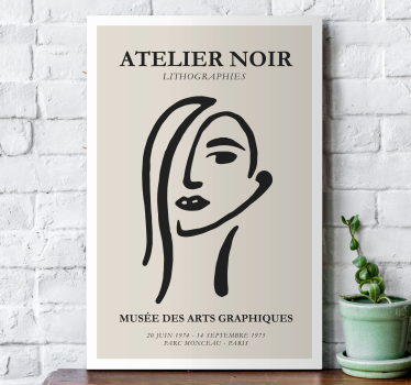 Atelier noir canvaskonst - Tenstickers