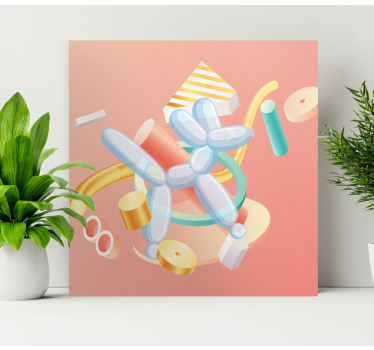 Ballong hund canvas bilder - Tenstickers