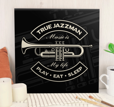 Canvas tavla för sann jazzman musik - Tenstickers