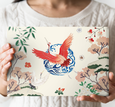 Chinoiserie vintage väggtryck - Tenstickers