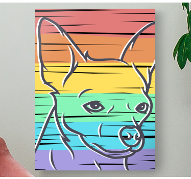 Cockapoo regnbåge hund canvas bilder - Tenstickers